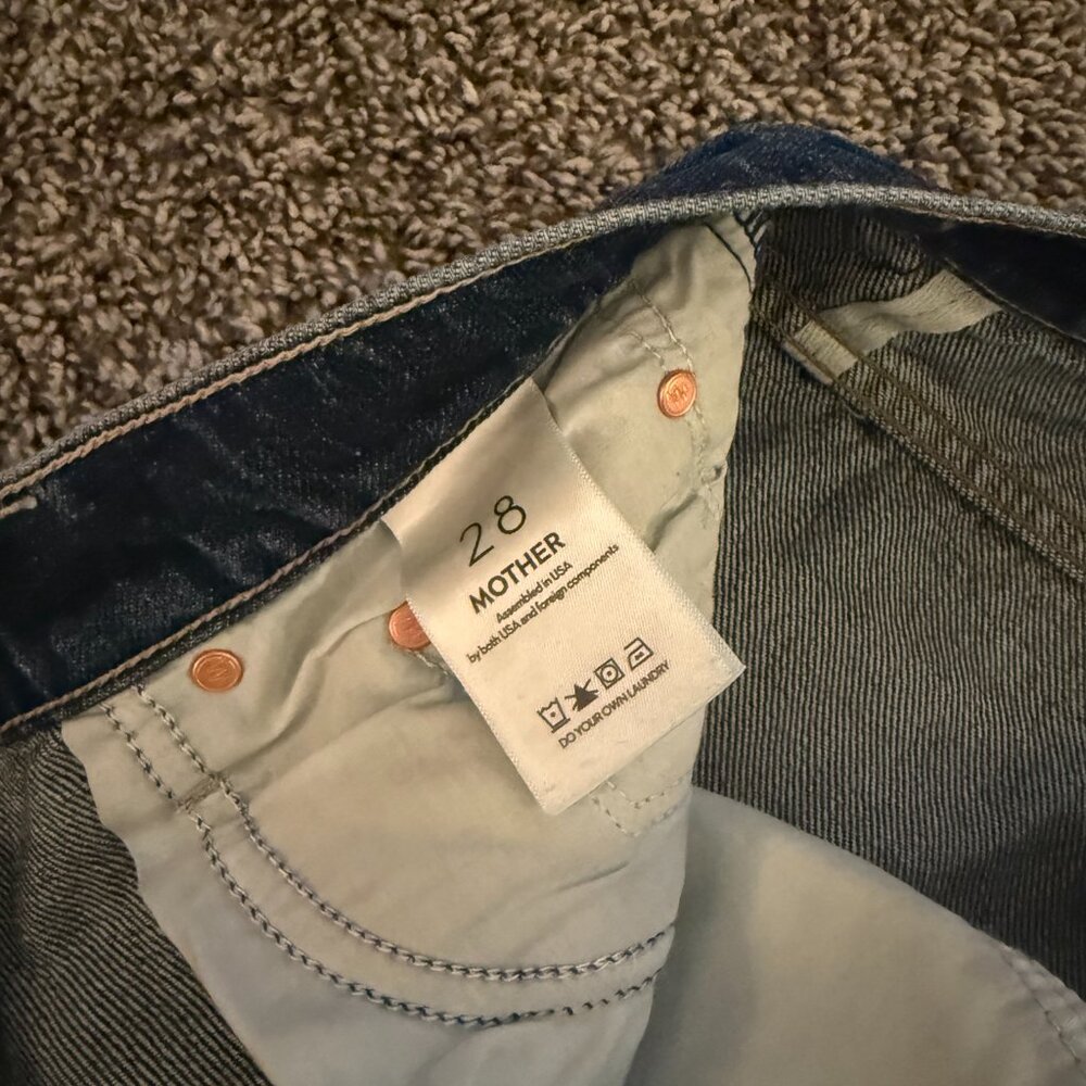 MOTHER “HALF PIPE ANKLE” *WASH: DID YOU BRING ME ANYTHING *SIZE 28 *EUC* $268.00 - Picture 13 of 14
